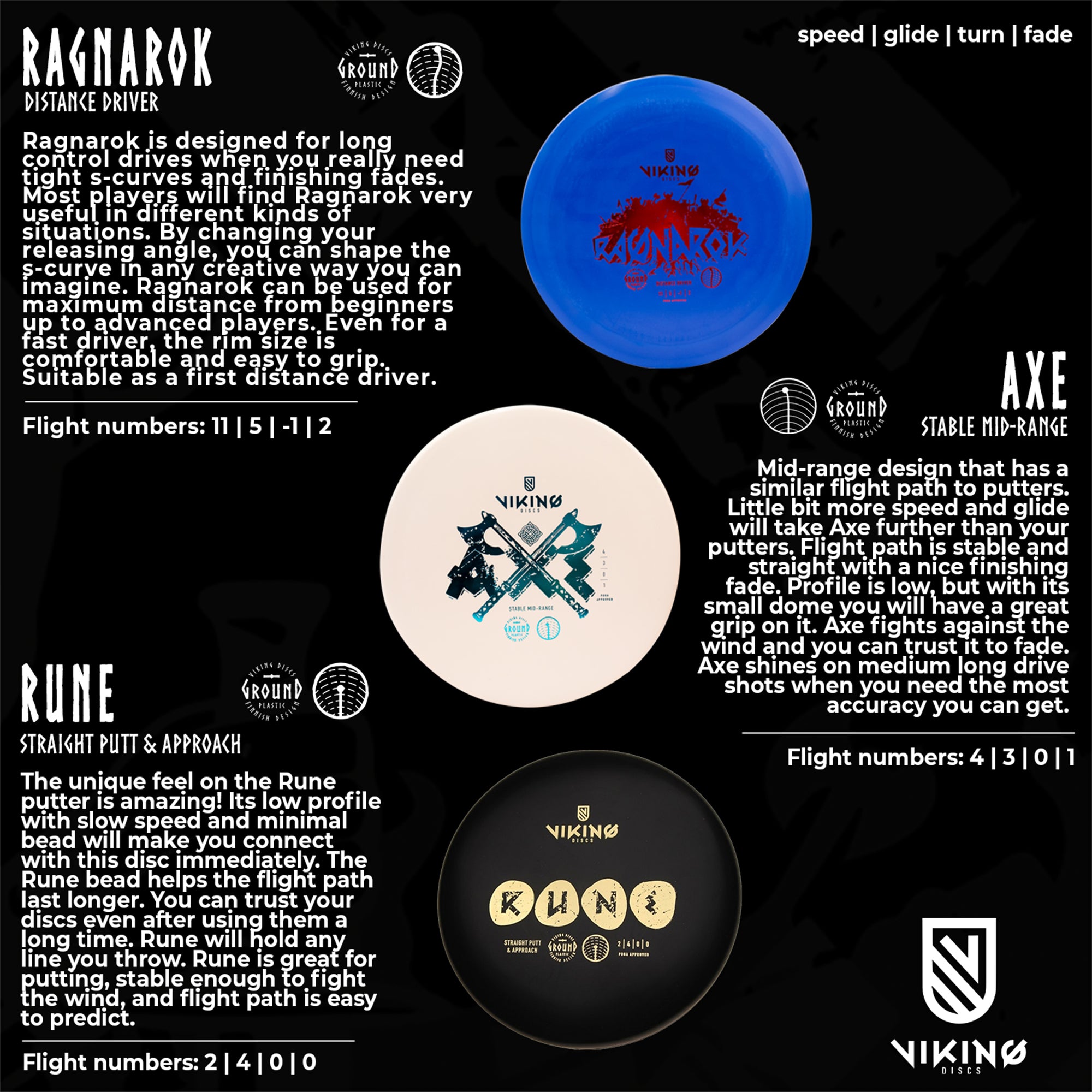 Viking Discs 3 disc bundle