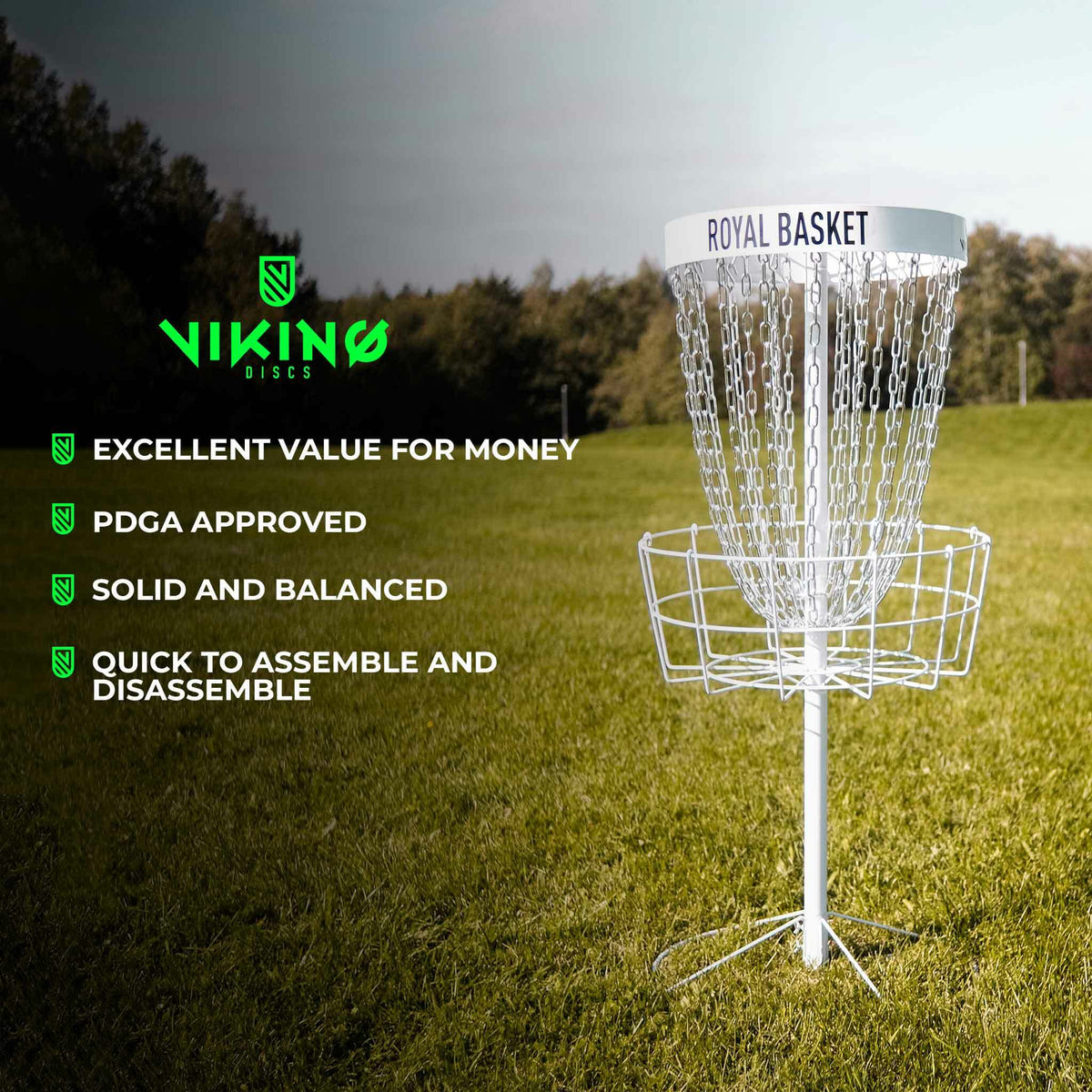 Viking Discs Royal Basket Disc Golf Basket