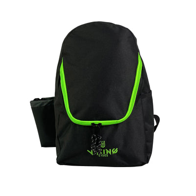 Viking Discs Disc Golf Backpack Rucksack Light Black/Lime