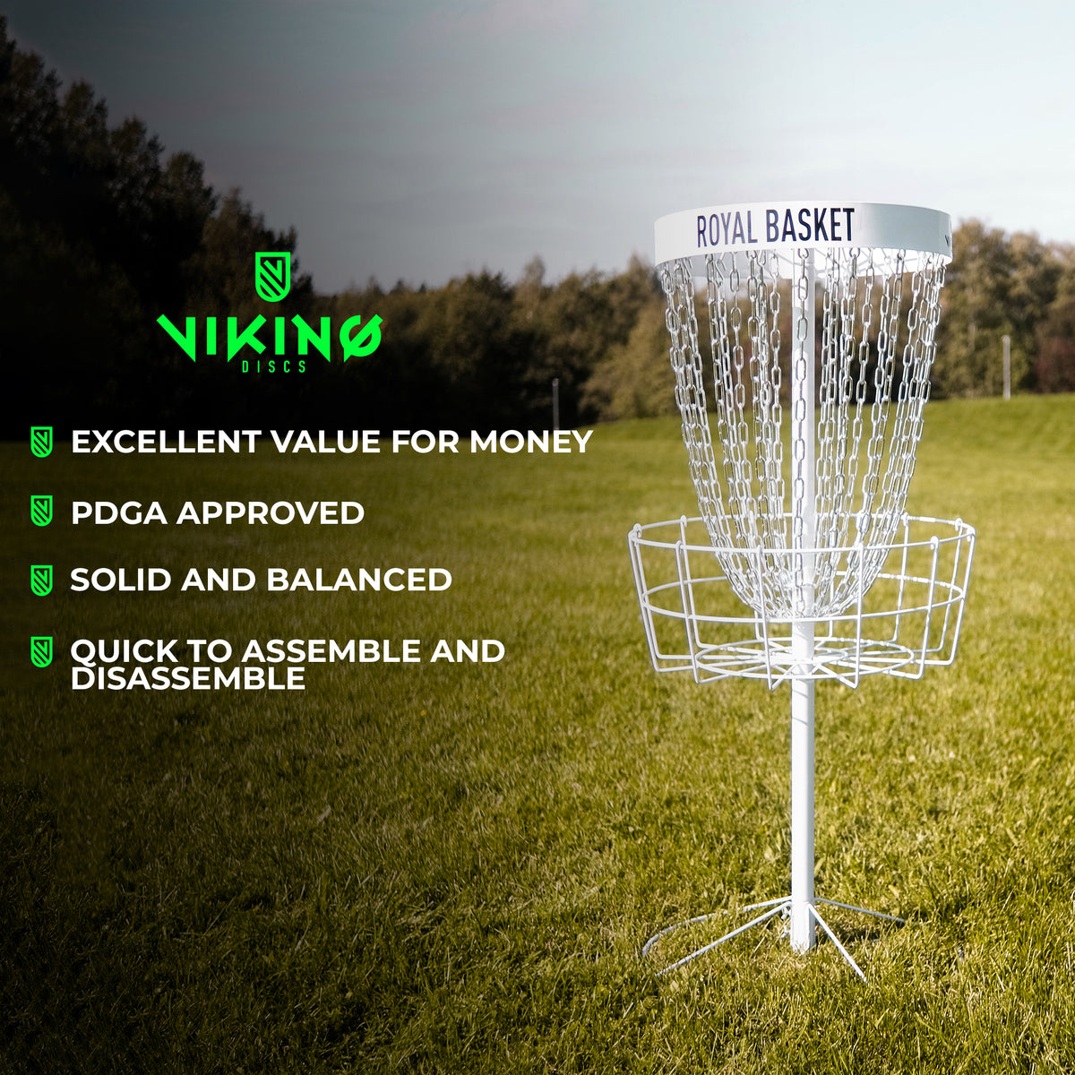 Viking Discs Royal Basket Disc Golf Basket