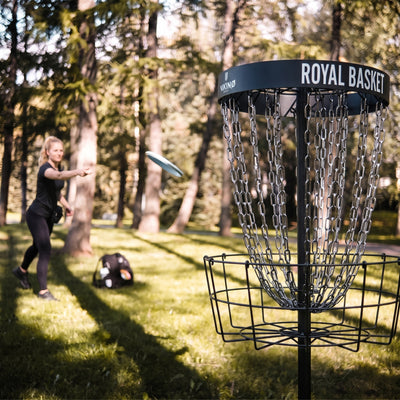 Viking Discs Royal Basket Disc Golf Basket, Black Edition